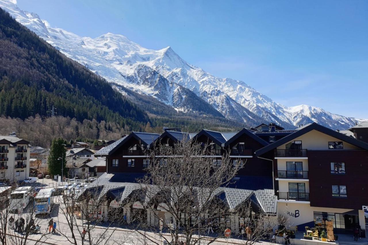 Апартаменты Hypercenter 27 M With Balcony Mont Blanc View Шамони Экстерьер фото